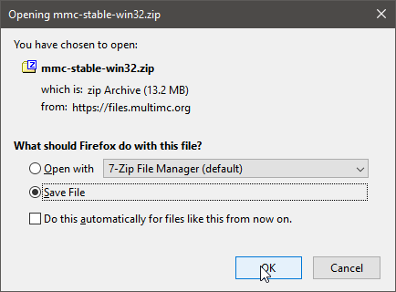 Firefox Save File window